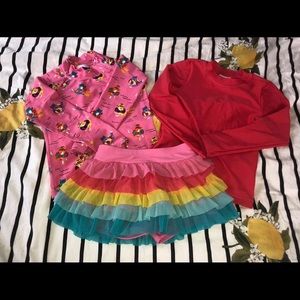 Hanna Andersson (2) rash guards, (1) bottom